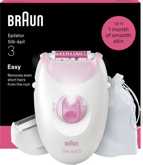Braun Silk·épil 3 3-033, Růžová