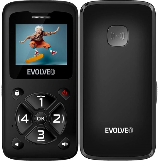 Evolveo EasyPhone ID Black
