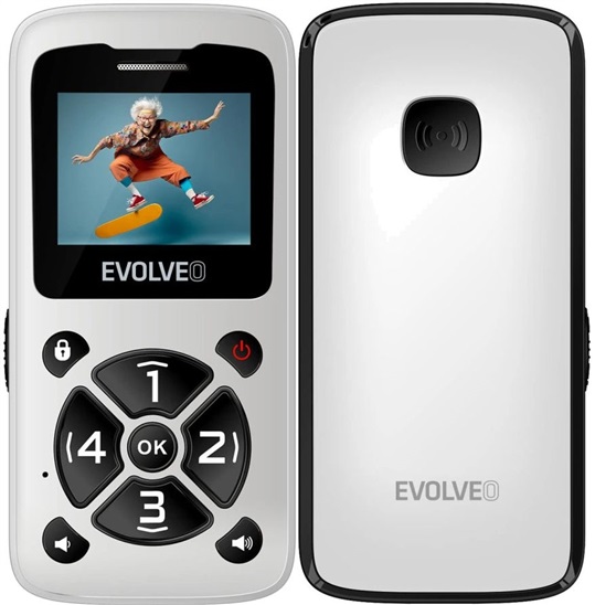 Evolveo EasyPhone ID White