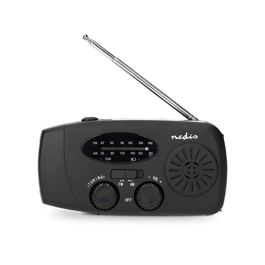 Nedis RDFMCR2000BK Nouzové Rádio 