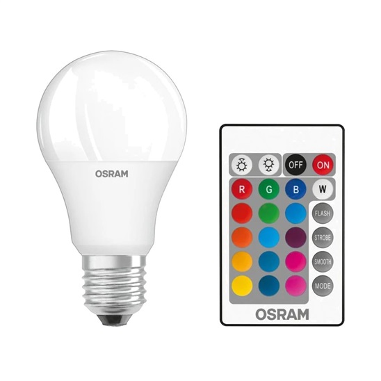 LED Retrofit RGBW lamps with remote 0754