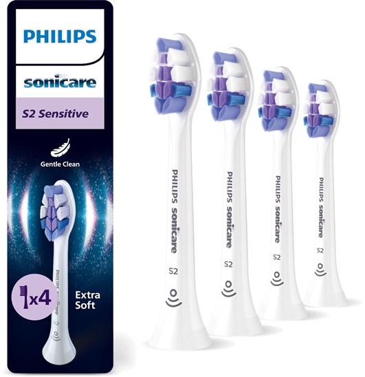 Philips Sensitive standard 4pcs, white