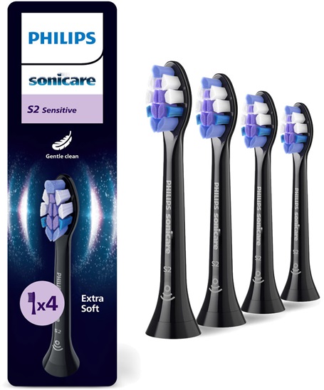 Philips Sensitive standard 4pcs, black